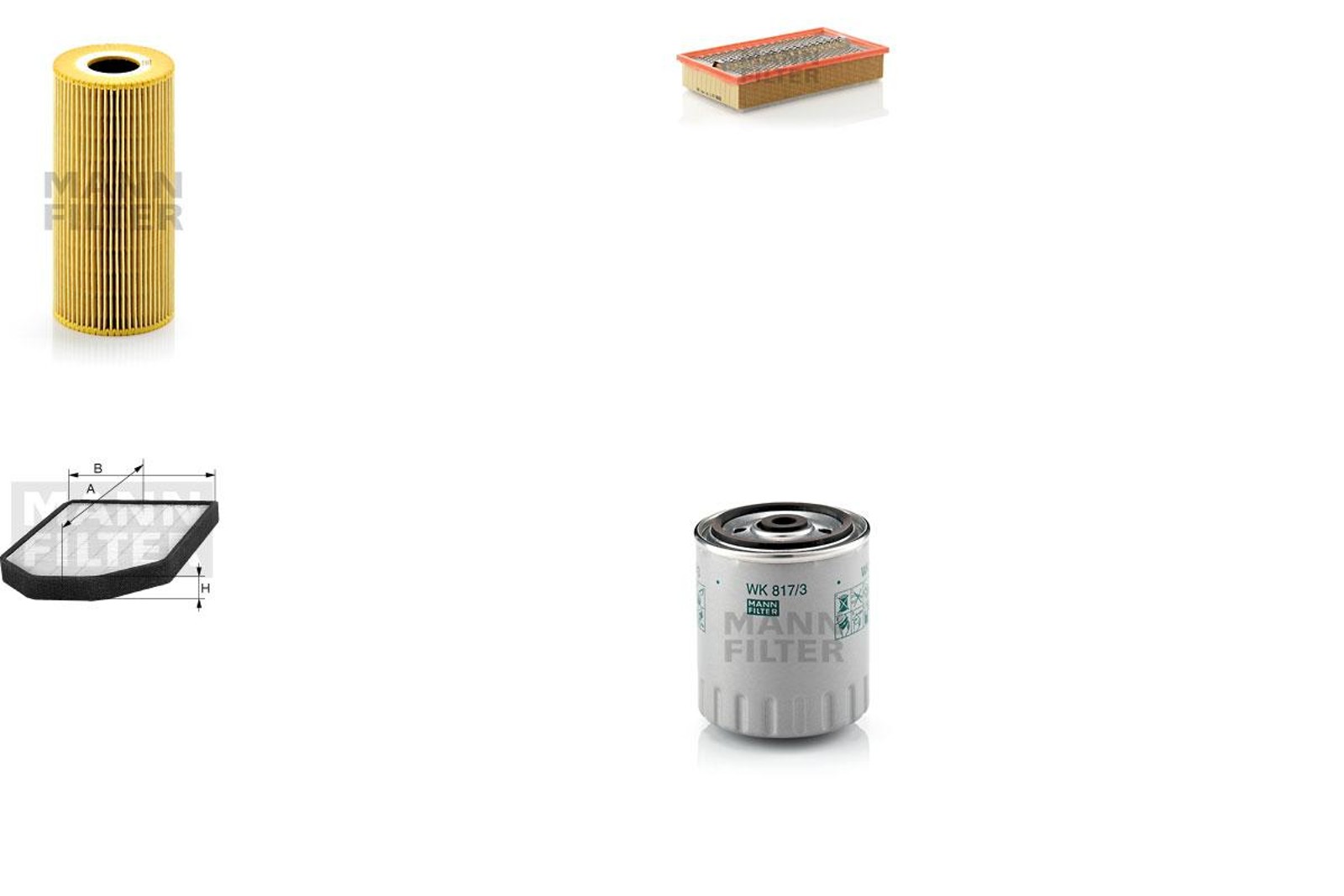 Bild 1 - MANN-FILTER HU 951 x + C 34 175/1 + CUK 2241-2 + WK 817/3 x