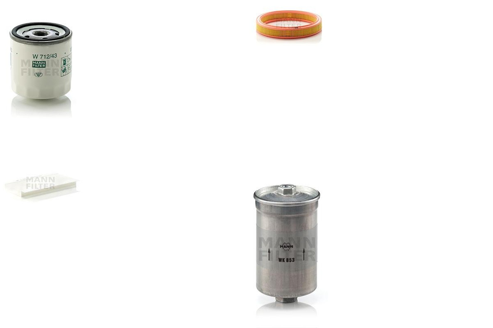 Bild 1 - MANN-FILTER W 712/43 + C 3034 + CU 3554 + WK 853