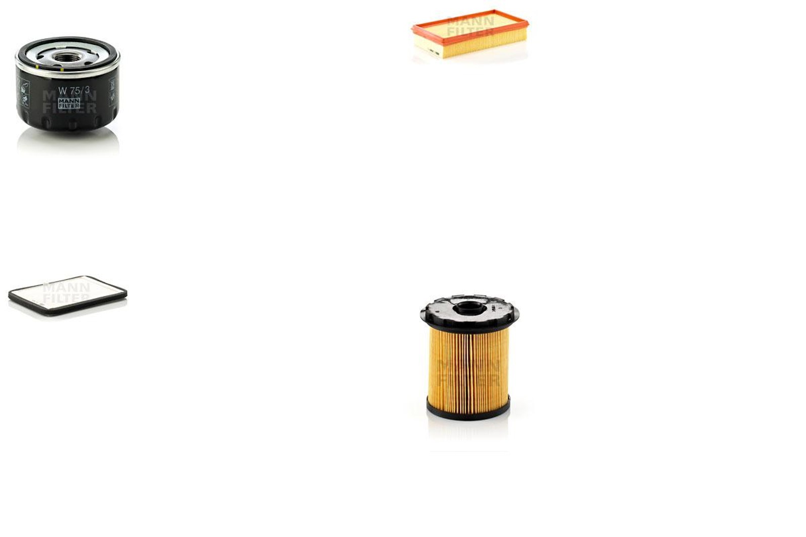 Bild 1 - MANN-FILTER W 75/3 + C 2987/1 + CU 2424 + PU 822 x