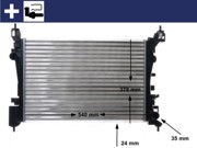 Produktbild von Kühler, Motorkühlung BEHR