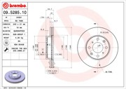 Vorschau 1 - BREMBO 09.5285.11 + P 28 023