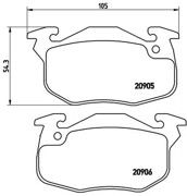 Vorschau 3 - BREMBO 08.9606.11 + P 61 097